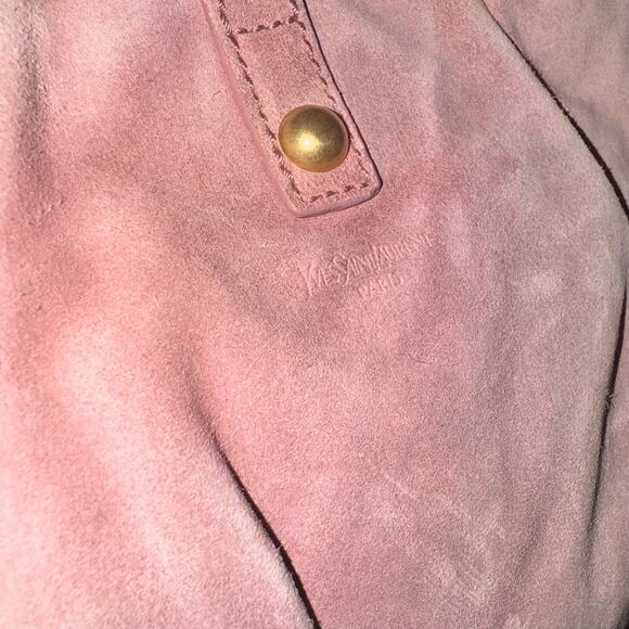 Saint Laurent Suede Bow Shoulder Bag - Picture 7 of 12